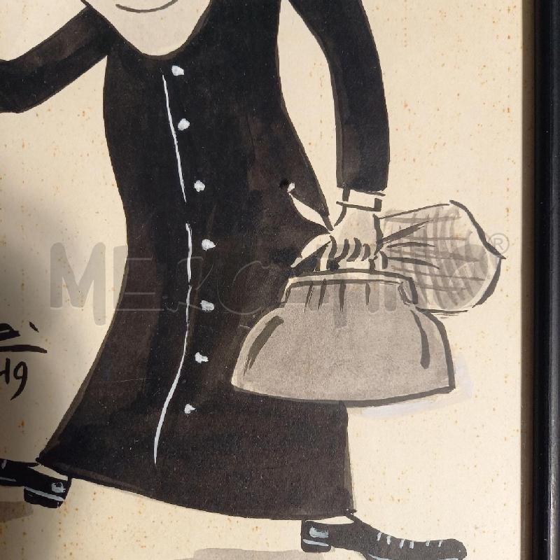 QUADRO CARICATURA PERSONAGGIO  | Mercatino dell'Usato Bologna 4
