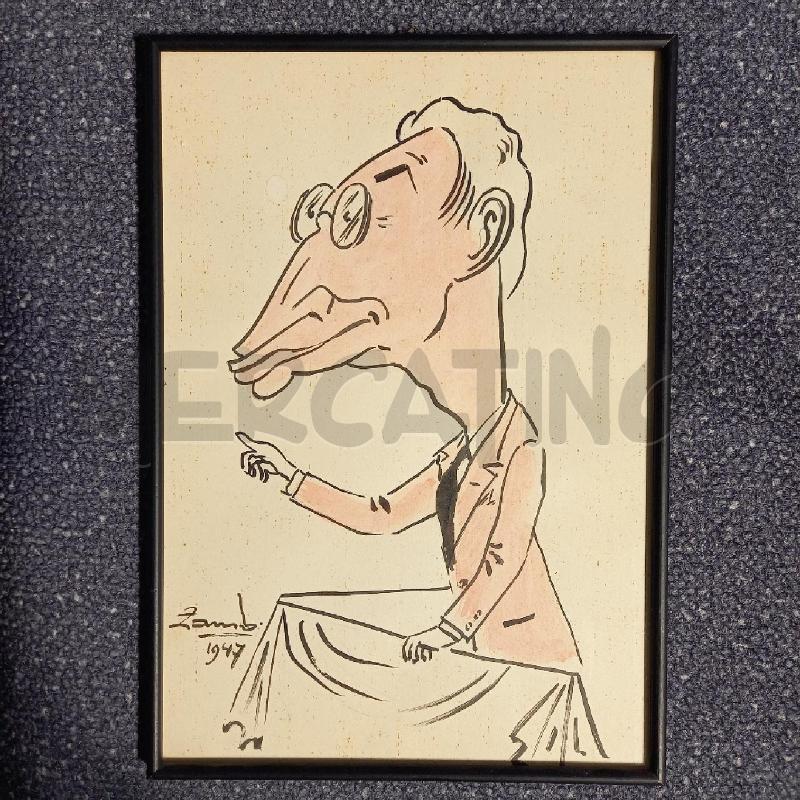 QUADRO CARICATURA PERSONAGGIO | Mercatino dell'Usato Bologna 1