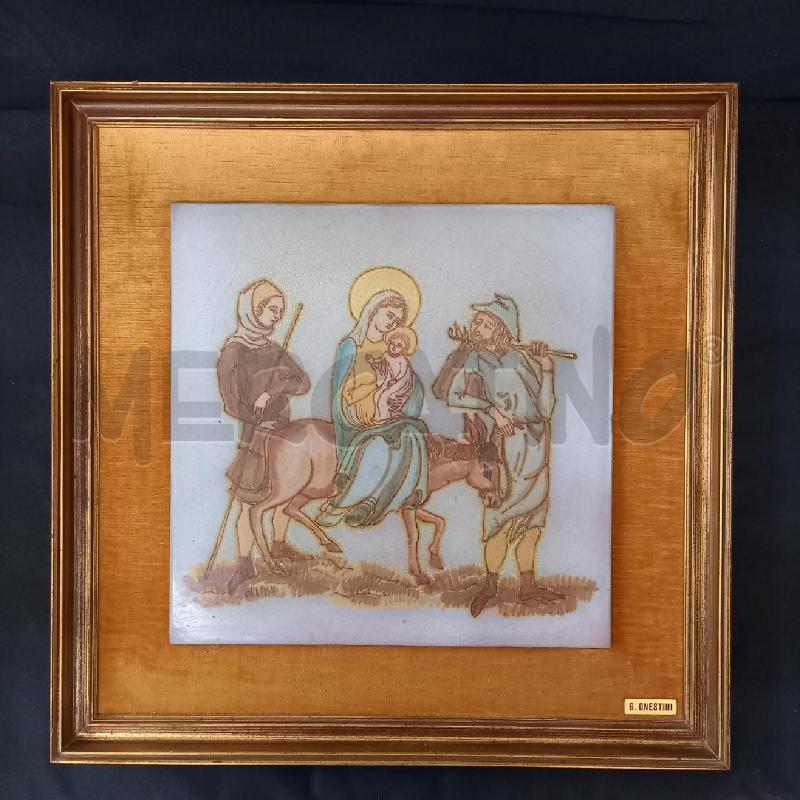 QUADRO CERAMICA FUGA EGITTO G ONESTINI | Mercatino dell'Usato Bologna 1