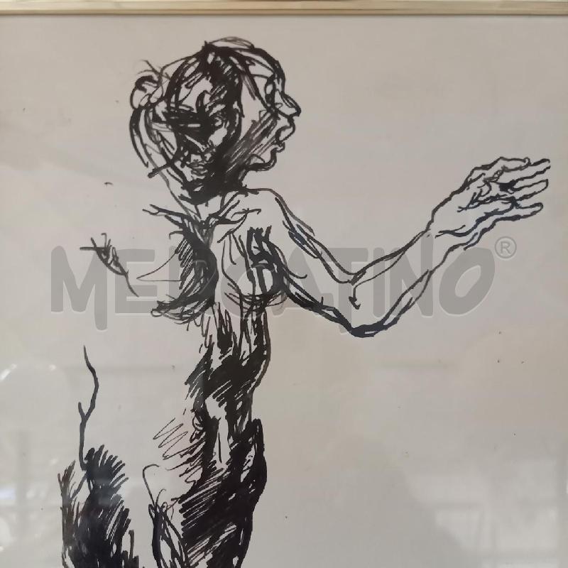 QUADRO CHINA FIGURA FEMMINILE | Mercatino dell'Usato Bologna 3