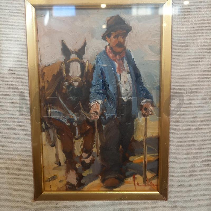 QUADRO CONTADINO CON CARRO | Mercatino dell'Usato Bologna 3