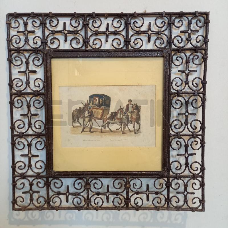 QUADRO CORNICE FERRO QUADRATA  | Mercatino dell'Usato Bologna 1