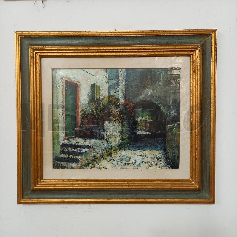 QUADRO CORTILE SCALINI CON ARCO | Mercatino dell'Usato Bologna 1