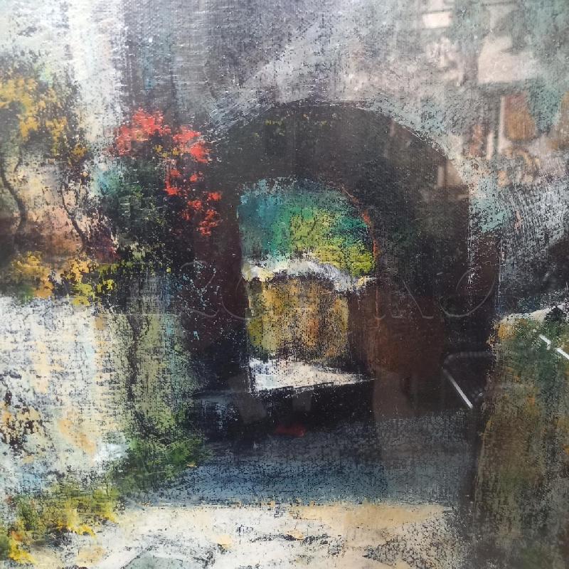 QUADRO CORTILE SCALINI CON ARCO | Mercatino dell'Usato Bologna 4