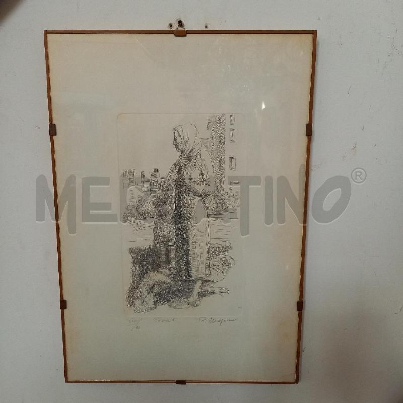 QUADRO DONNA CON BIMBO | Mercatino dell'Usato Bologna 1