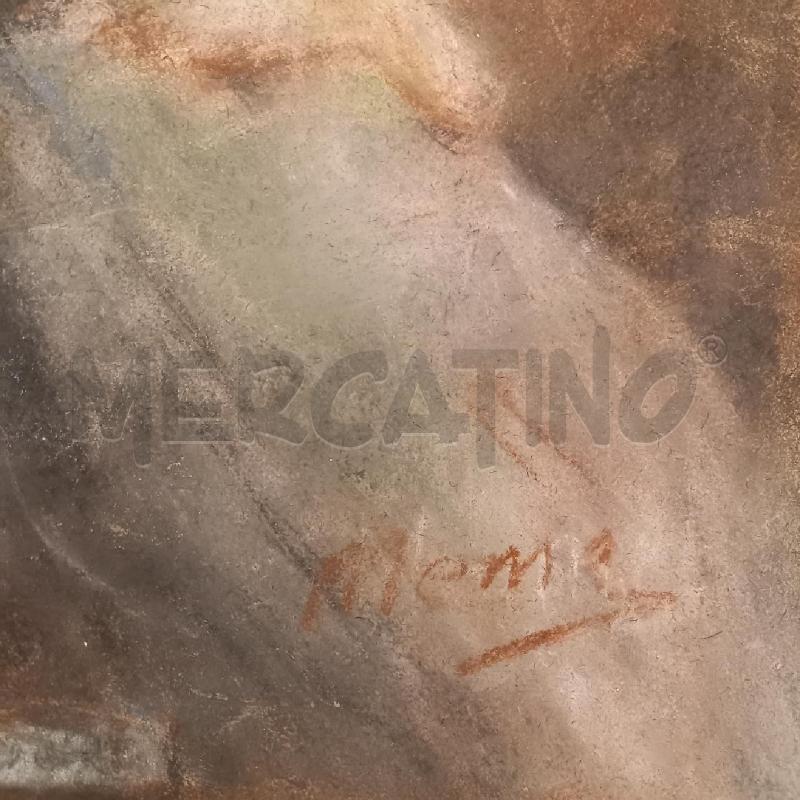 QUADRO DONNA CON BIMBO SU SEDIA | Mercatino dell'Usato Bologna 2