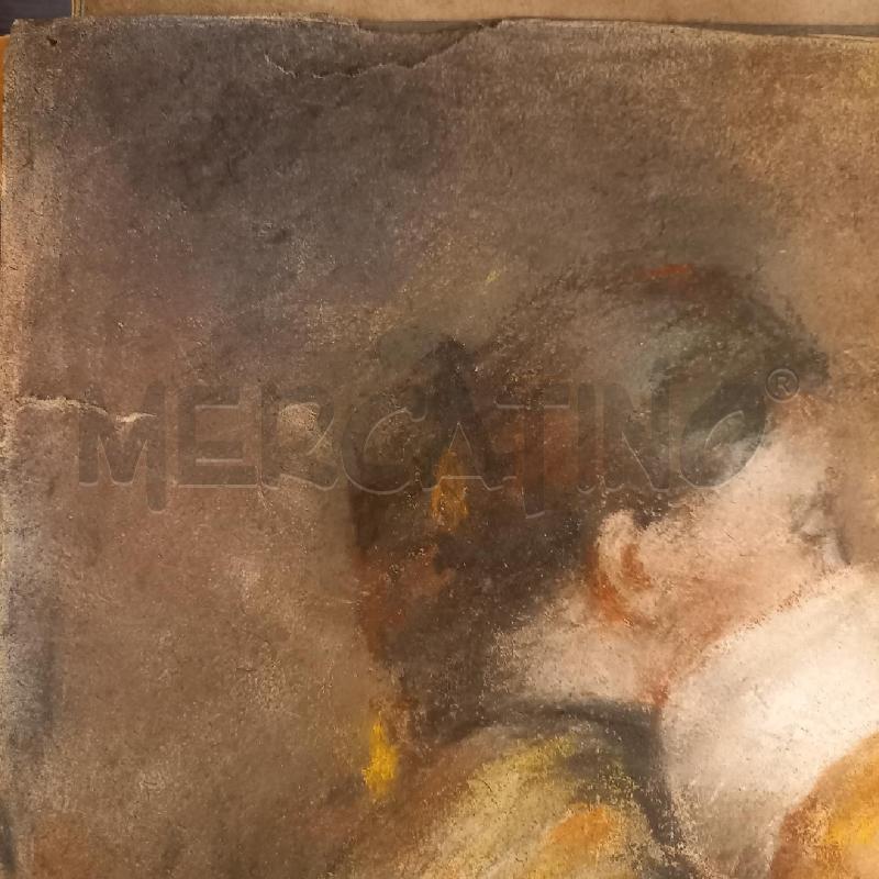 QUADRO DONNA CON BIMBO SU SEDIA | Mercatino dell'Usato Bologna 4