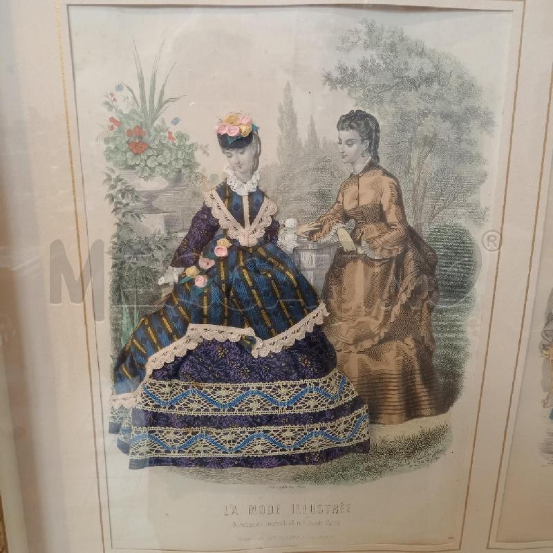 QUADRO DOPPIA STAMPA LA MODA ILLUSTRATA | Mercatino dell'Usato Bologna 3