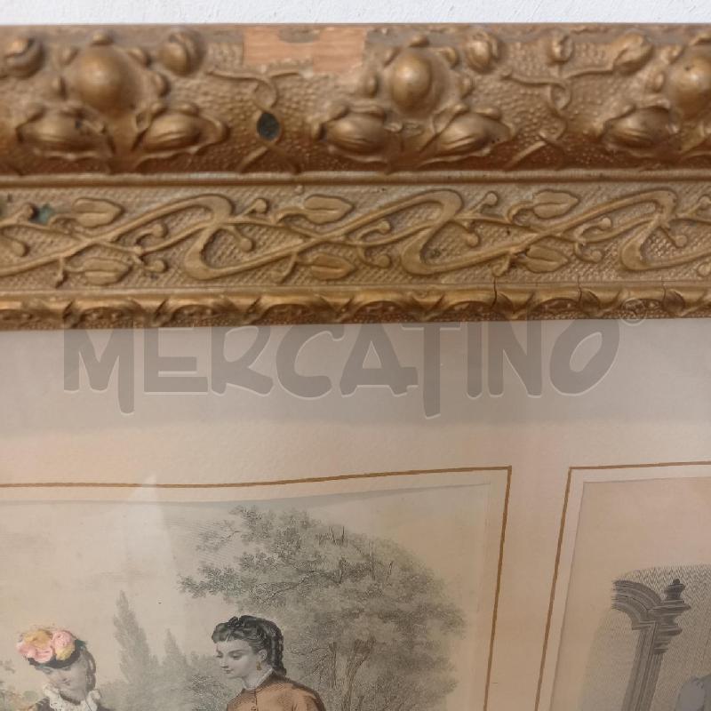 QUADRO DOPPIA STAMPA LA MODA ILLUSTRATA | Mercatino dell'Usato Bologna 4