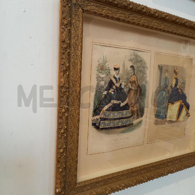 QUADRO DOPPIA STAMPA LA MODA ILLUSTRATA | Mercatino dell'Usato Bologna 5