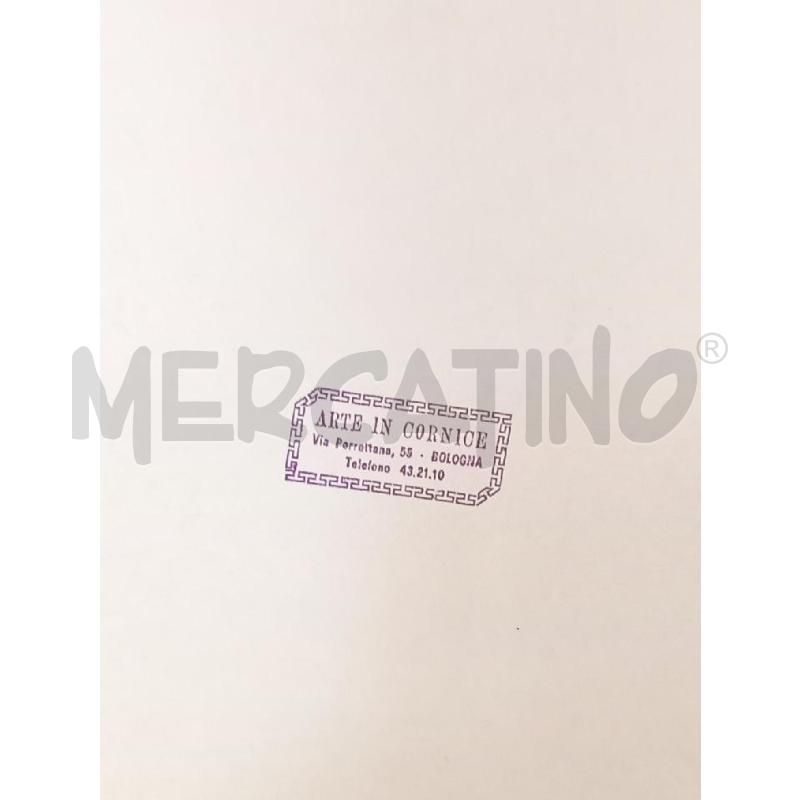 QUADRO FIGURA PENNA ACQUERELLATA | Mercatino dell'Usato Bologna 5