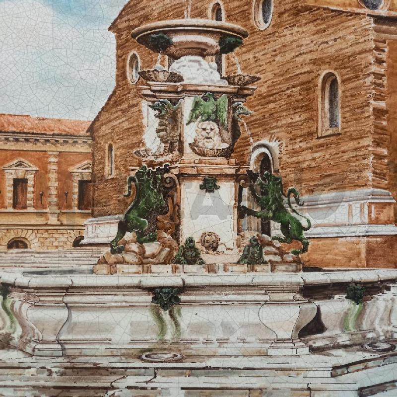 QUADRO FORMELLA CERAMICA  GIORGI FAENZA | Mercatino dell'Usato Bologna 3