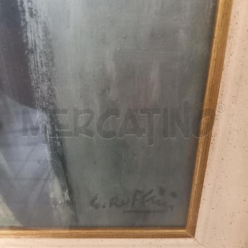 QUADRO G. RUFFINI SEDIA CON OMBRELLI | Mercatino dell'Usato Bologna 2