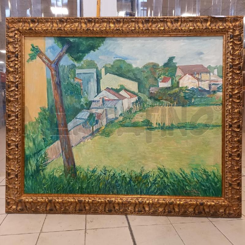 QUADRO G. RUFFINI VEDUTA DI CAMPAGNA CON CASE | Mercatino dell'Usato Bologna 1