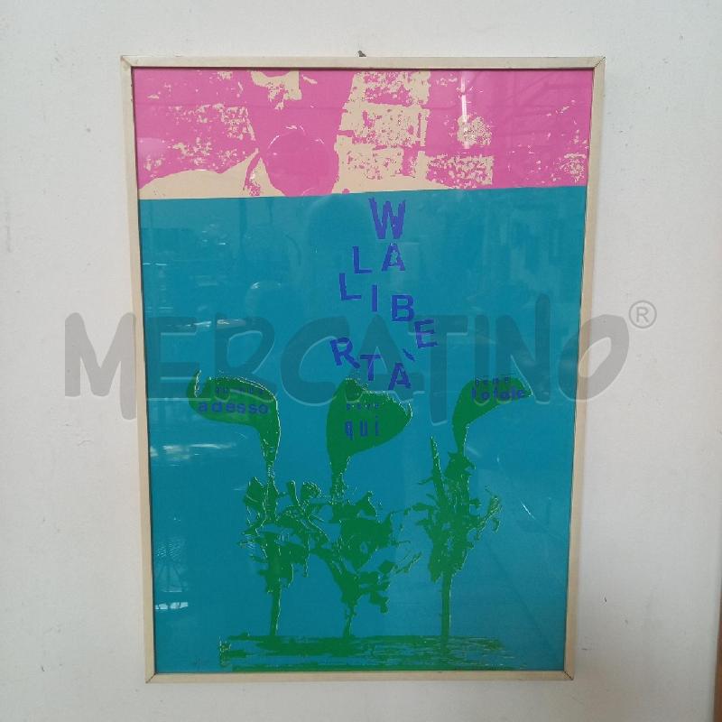 QUADRO GRAFICA ALIK CAVALIERE W LA LIBERTA | Mercatino dell'Usato Bologna 1