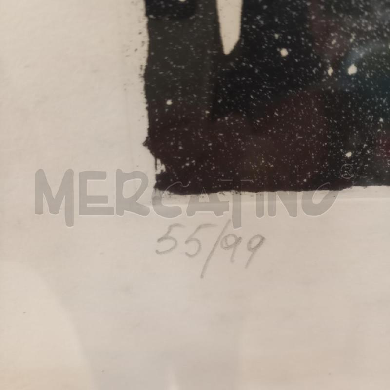 QUADRO GRAFICA COMBATTIMENTO TRA GALLI | Mercatino dell'Usato Bologna 3