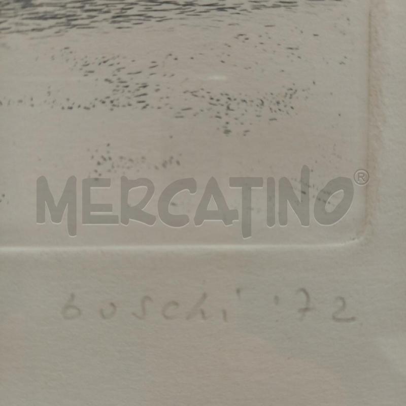 QUADRO GRAFICA DINO BOSCHI 1972  | Mercatino dell'Usato Bologna 2
