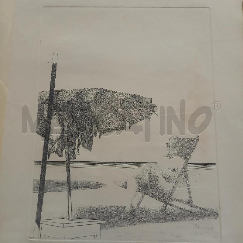 QUADRO GRAFICA DINO BOSCHI 1972  | Mercatino dell'Usato Bologna 4
