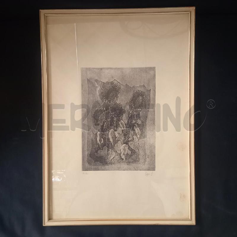 QUADRO GRAFICA GIRASOLI MORTA | Mercatino dell'Usato Bologna 1