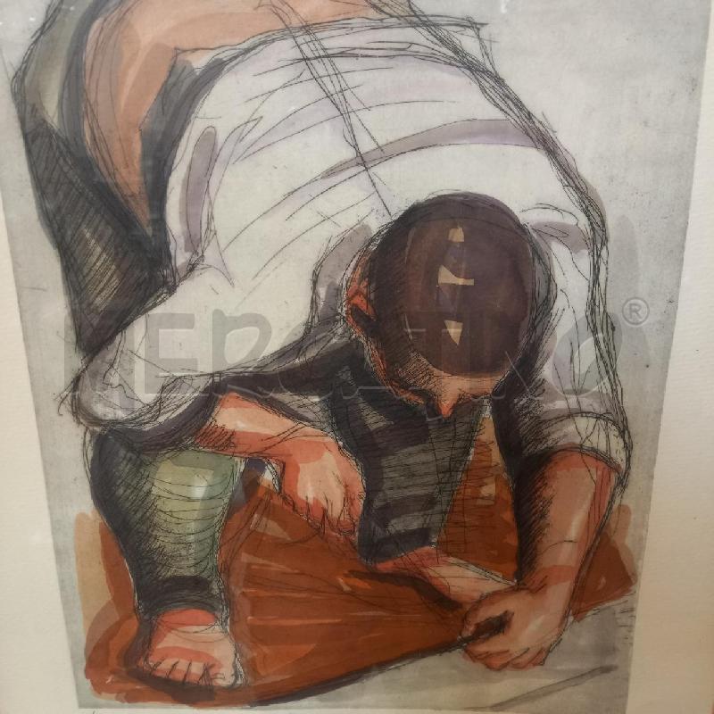 QUADRO GRAFICA PESCATORE FIGURE | Mercatino dell'Usato Bologna 4
