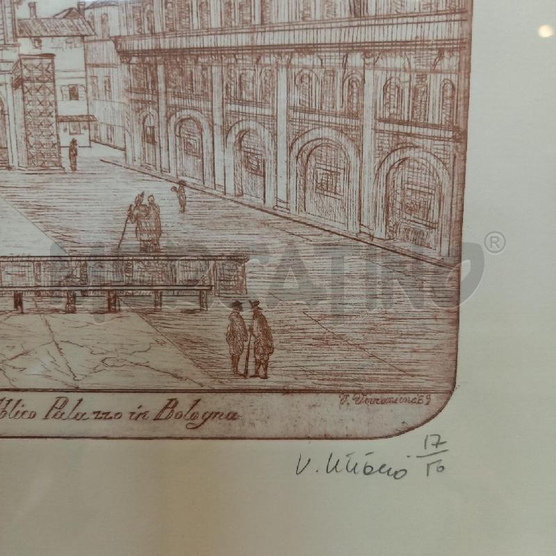QUADRO GRAFICA PIAZZA MAGGIORE BO | Mercatino dell'Usato Bologna 2