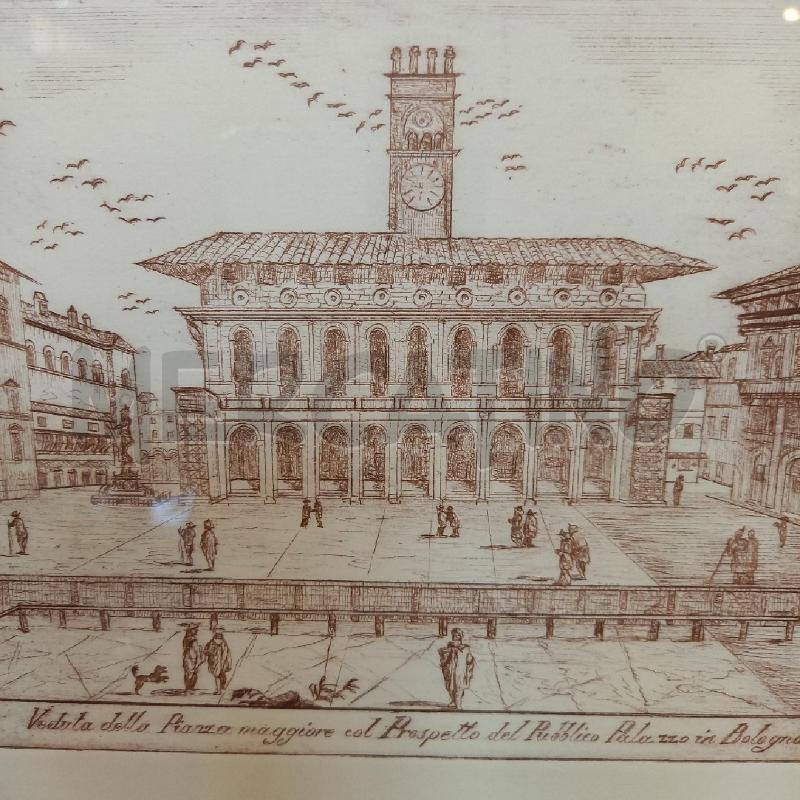 QUADRO GRAFICA PIAZZA MAGGIORE BO | Mercatino dell'Usato Bologna 3
