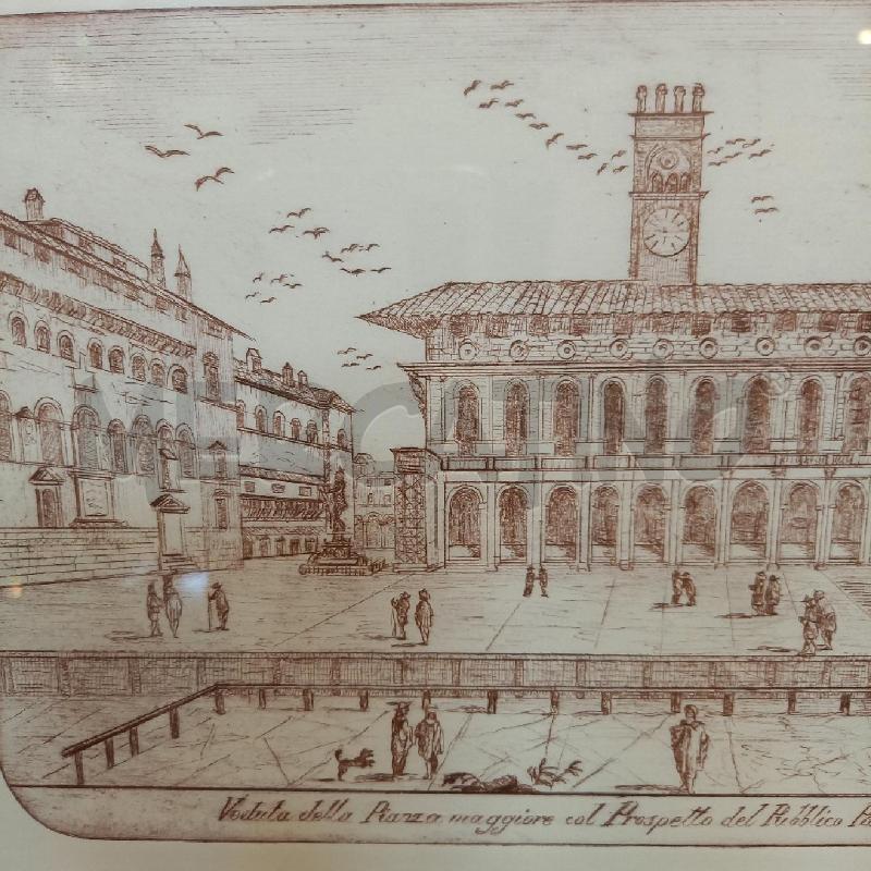 QUADRO GRAFICA PIAZZA MAGGIORE BO | Mercatino dell'Usato Bologna 4