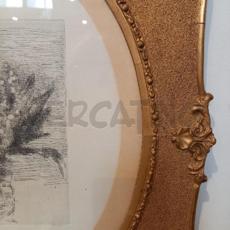 QUADRO GRAFICA VASO CON FIORI | Mercatino dell'Usato Bologna 5