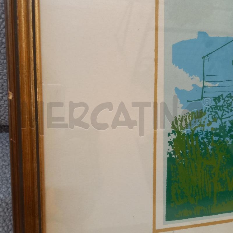QUADRO GRAFICA VEDUTA CON CASE | Mercatino dell'Usato Bologna 5