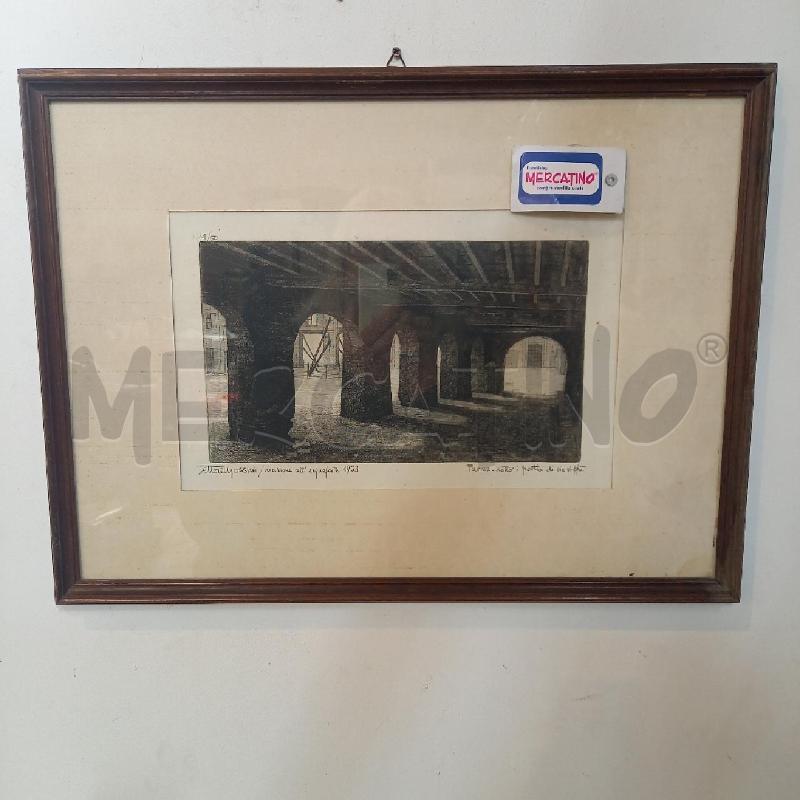 QUADRO INCISIONE PORTICO | Mercatino dell'Usato Bologna 1