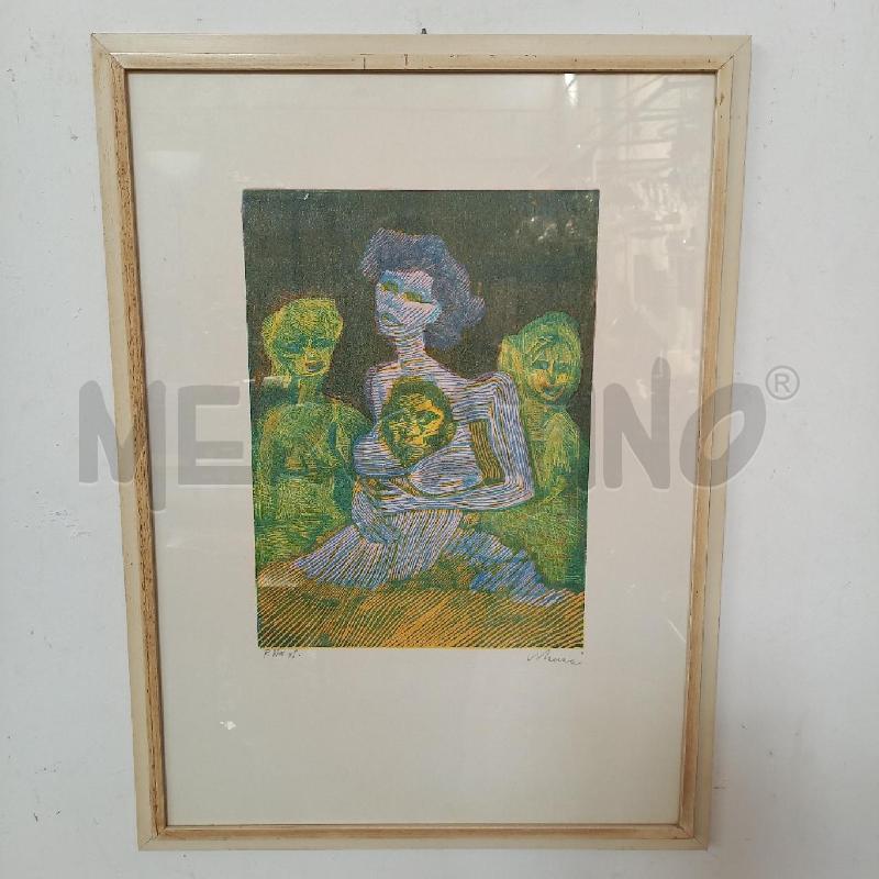 QUADRO MACCARI   MADRE CON FIGLI | Mercatino dell'Usato Bologna 1