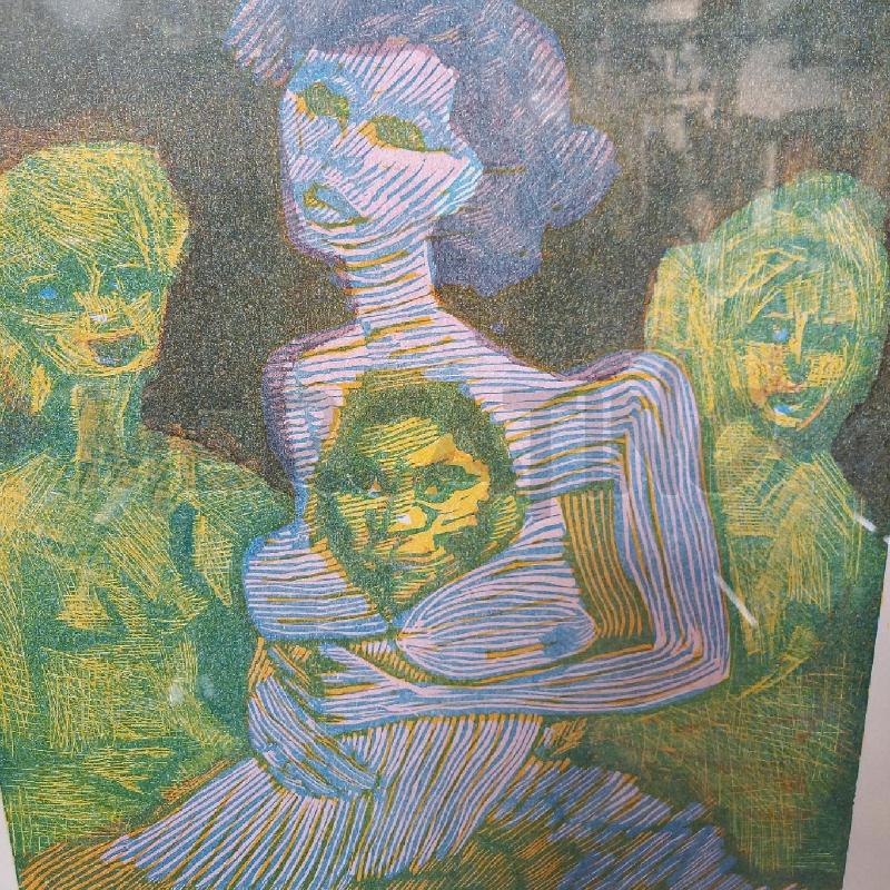 QUADRO MACCARI   MADRE CON FIGLI | Mercatino dell'Usato Bologna 4