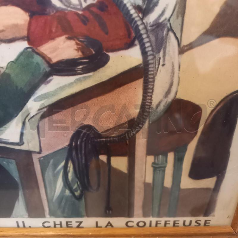 QUADRO MANIFESTO IL CHEZ LA COIFFEUSE | Mercatino dell'Usato Bologna 2