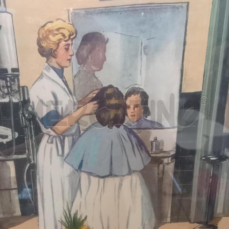 QUADRO MANIFESTO IL CHEZ LA COIFFEUSE | Mercatino dell'Usato Bologna 4
