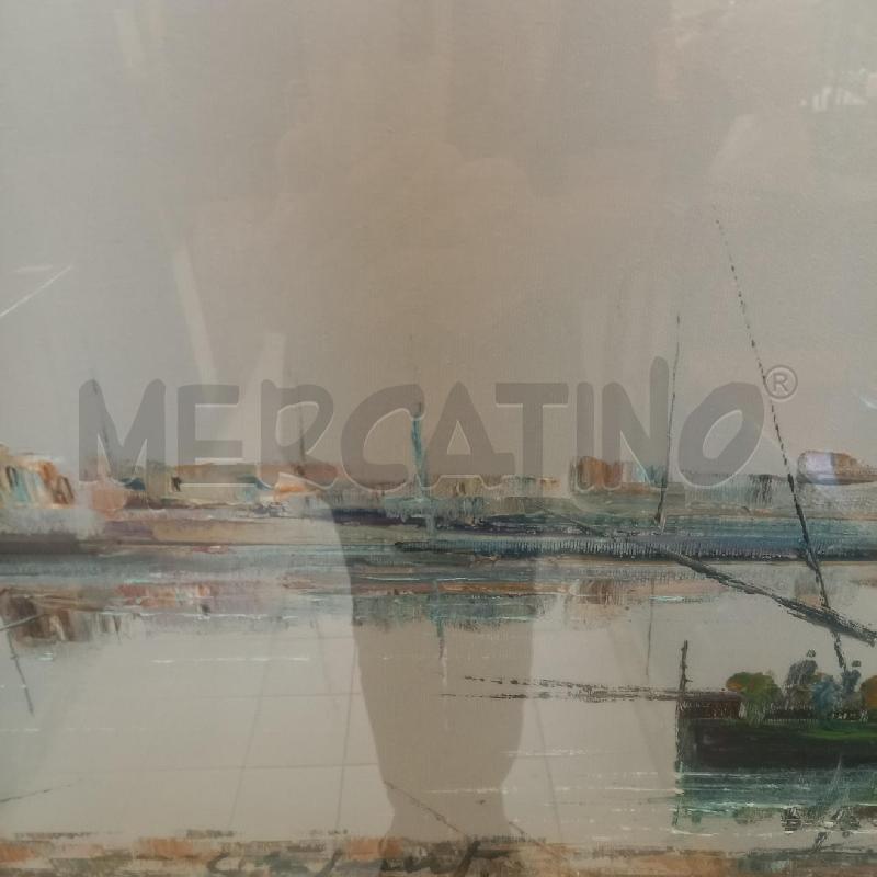 QUADRO MARINA CON PESCATORI | Mercatino dell'Usato Bologna 2