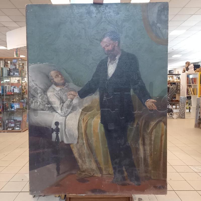 QUADRO MORTE DI CAVOUR DA RESTAURARE | Mercatino dell'Usato Bologna 1
