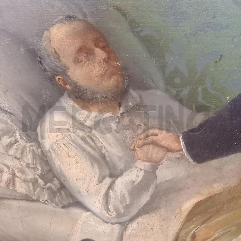 QUADRO MORTE DI CAVOUR DA RESTAURARE | Mercatino dell'Usato Bologna 3
