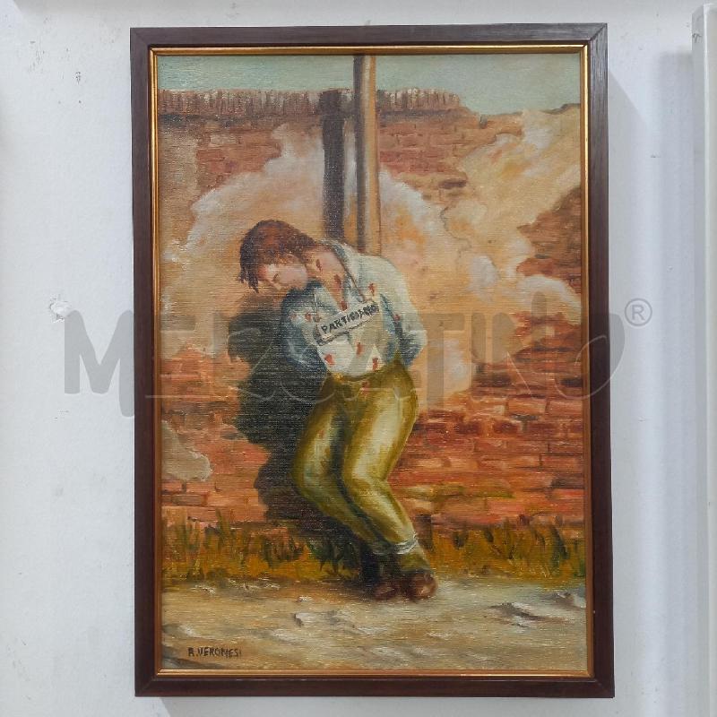 QUADRO MORTE PARTIGIANO | Mercatino dell'Usato Bologna 1