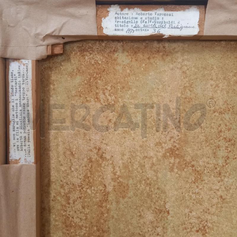 QUADRO MORTE PARTIGIANO | Mercatino dell'Usato Bologna 5