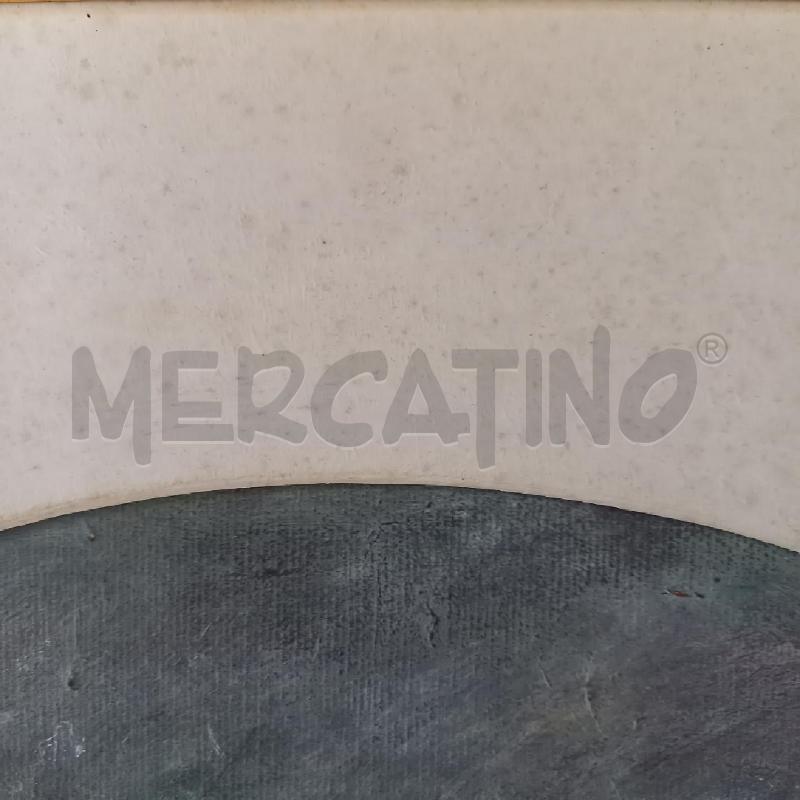 QUADRO OVALE GRIGIO FIORI STILIZZATI | Mercatino dell'Usato Bologna 5