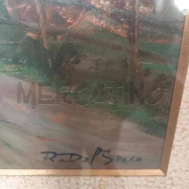 QUADRO PAESAGGIO CARRO CAMPANILE | Mercatino dell'Usato Bologna 2