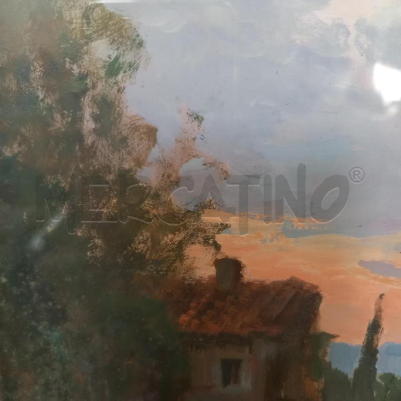 QUADRO PAESAGGIO CARRO CAMPANILE | Mercatino dell'Usato Bologna 5