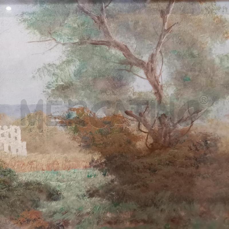 QUADRO PAESAGGIO CON CASE E LAGO | Mercatino dell'Usato Bologna 4