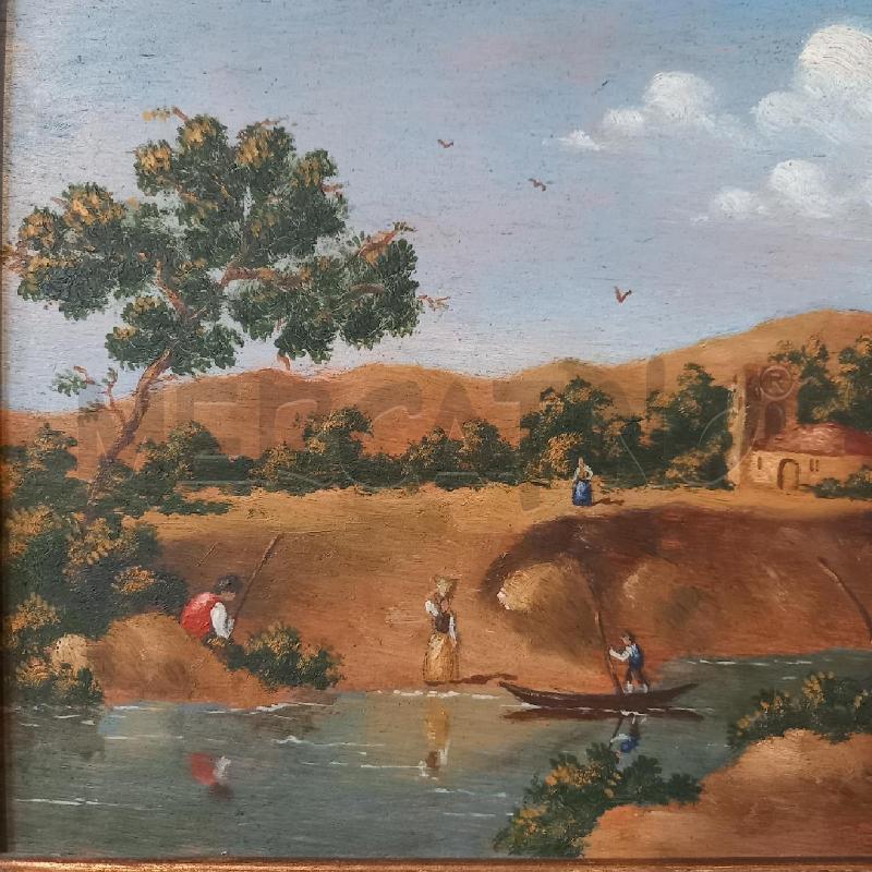 QUADRO PESCATORI IN RIVA AL FIUME  | Mercatino dell'Usato Bologna 4