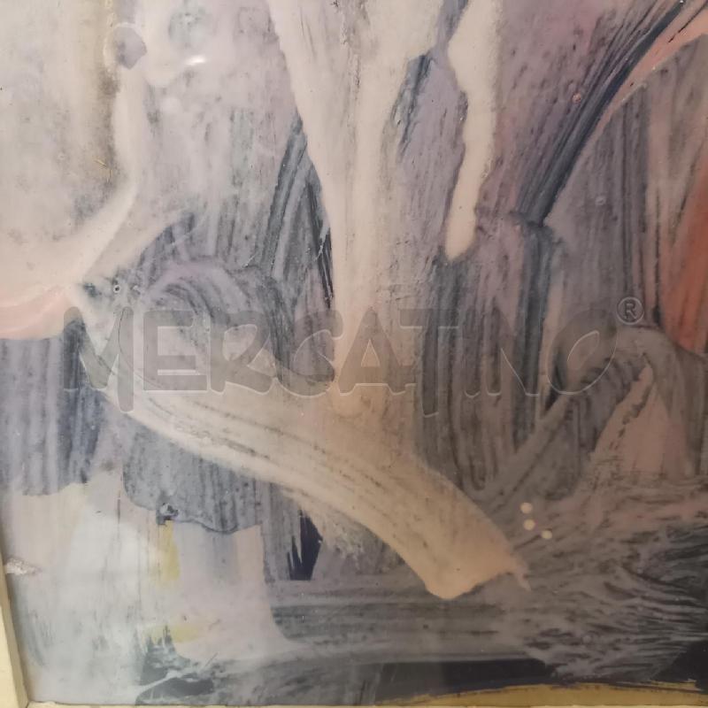 QUADRO RITRATTO FEMMINILE ACRILICO SU CARTONE | Mercatino dell'Usato Bologna 4