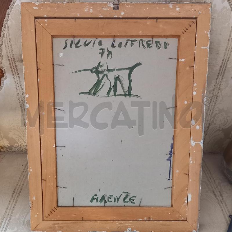 QUADRO RITRATTO FEMMINILE ACRILICO SU CARTONE | Mercatino dell'Usato Bologna 5