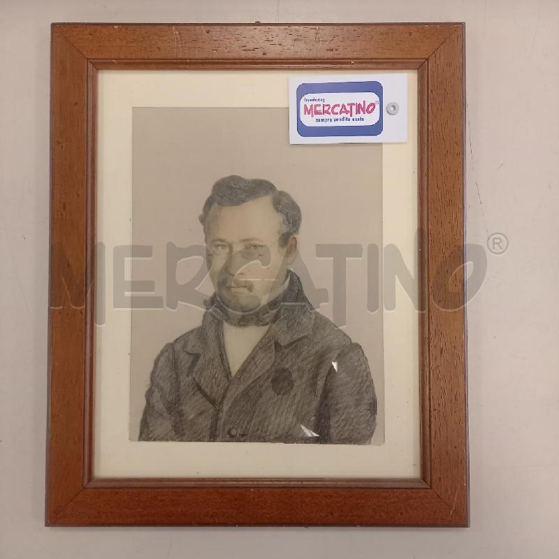 QUADRO RITRATTO MASCHILE CON OCCHIALI | Mercatino dell'Usato Bologna 1