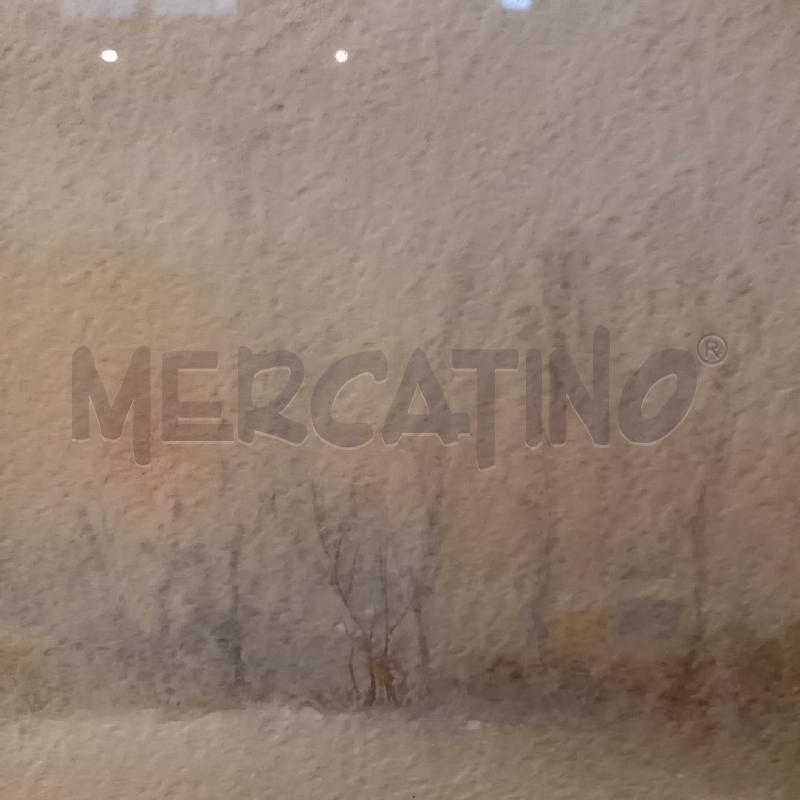 QUADRO TRAMONTO SULLA NEVE ACQUERELLO | Mercatino dell'Usato Bologna 4