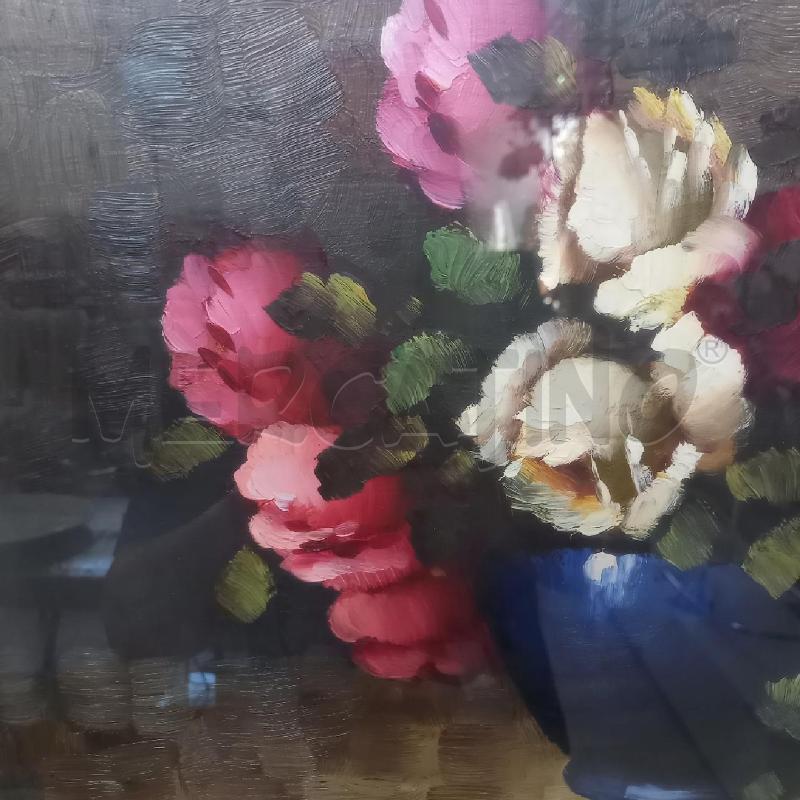 QUADRO VASO BLU CON ROSE | Mercatino dell'Usato Bologna 5