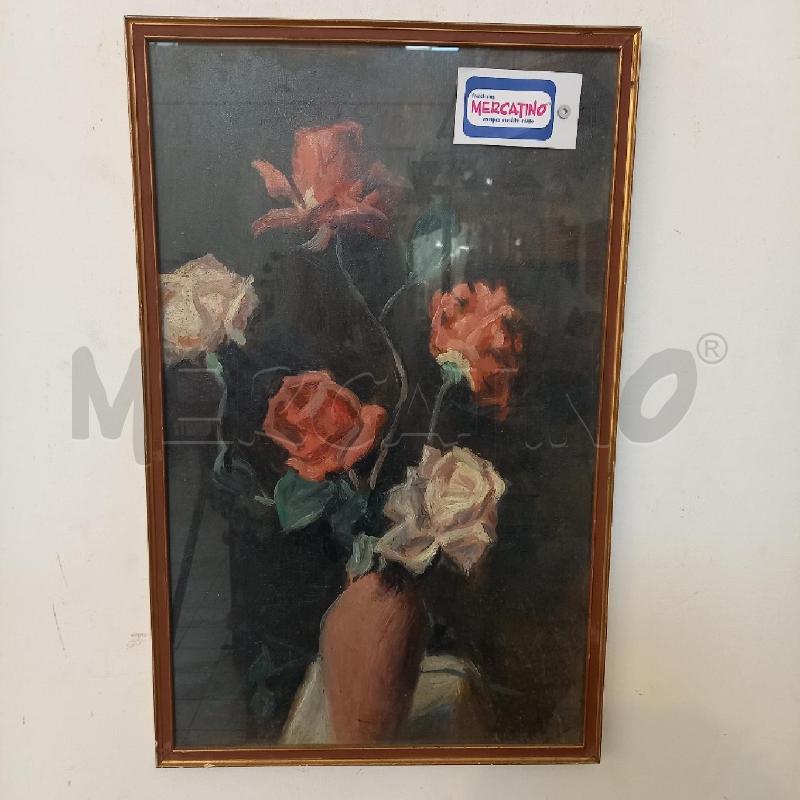 QUADRO VASO CON ROSE | Mercatino dell'Usato Bologna 1